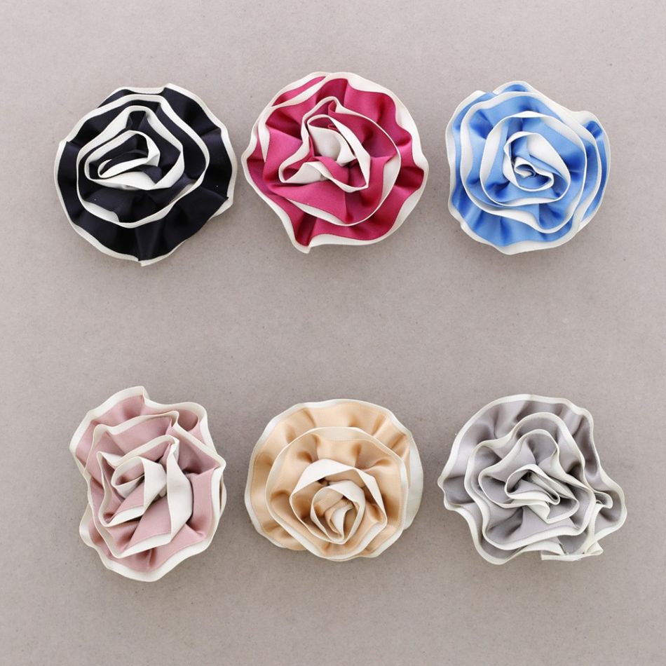 BROCHE FLOR BICOLOR