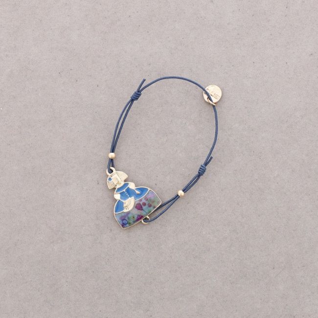 PULSERA GOMITA MENINA METAL ESMALTE