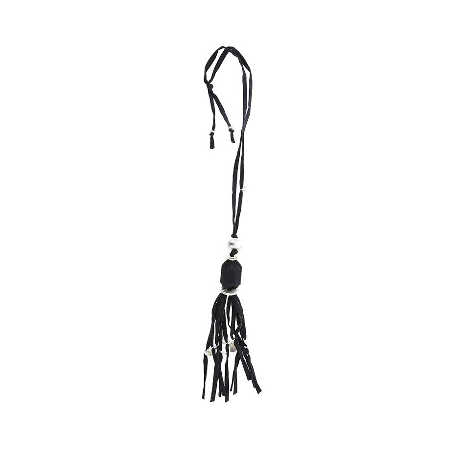 COLLAR LAGO TUBO LAZO COLGANTE FLECO