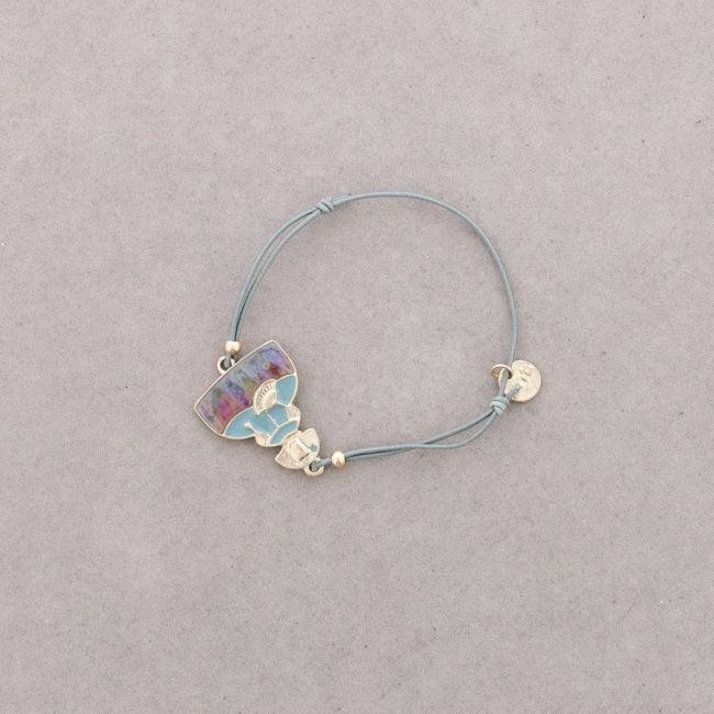 PULSERA GOMITA MENINA METAL ESMALTE