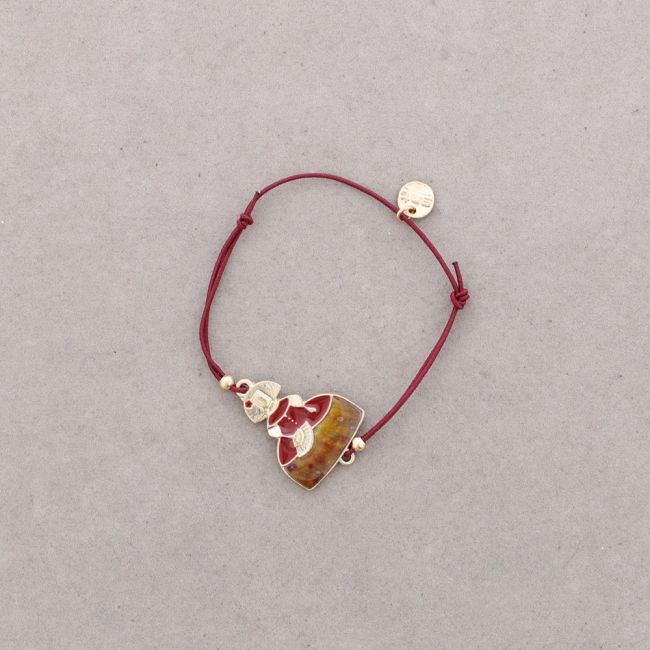 PULSERA GOMITA MENINA METAL ESMALTE