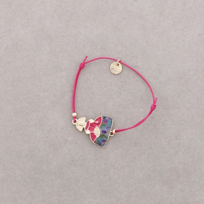 PULSERA GOMITA MENINA METAL ESMALTE