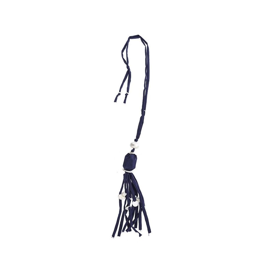 NECKLACE LAKE TUBE BOW PENDANT FRINGE