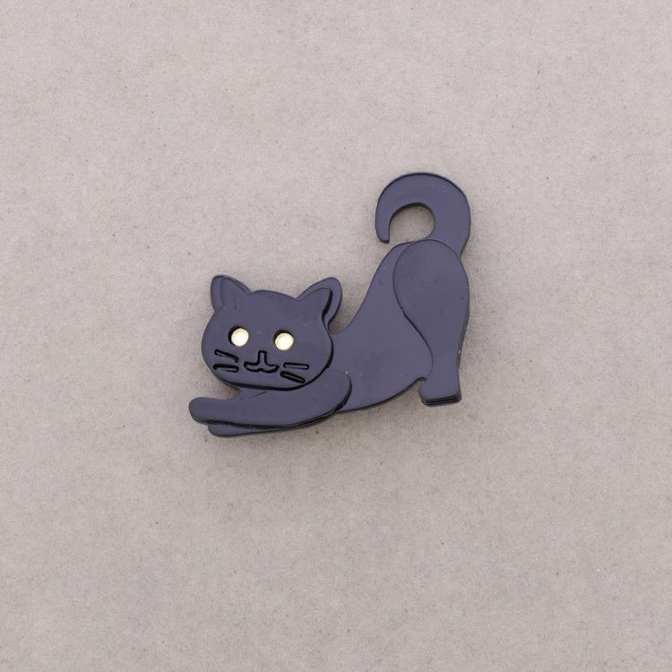 BROCHE GATO RESINA