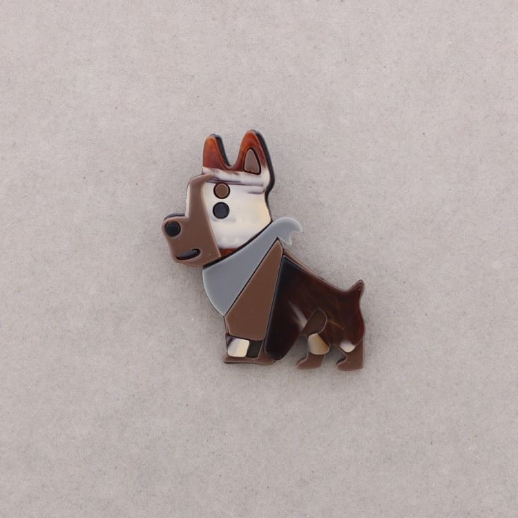 BROCHE PERRO RESINA