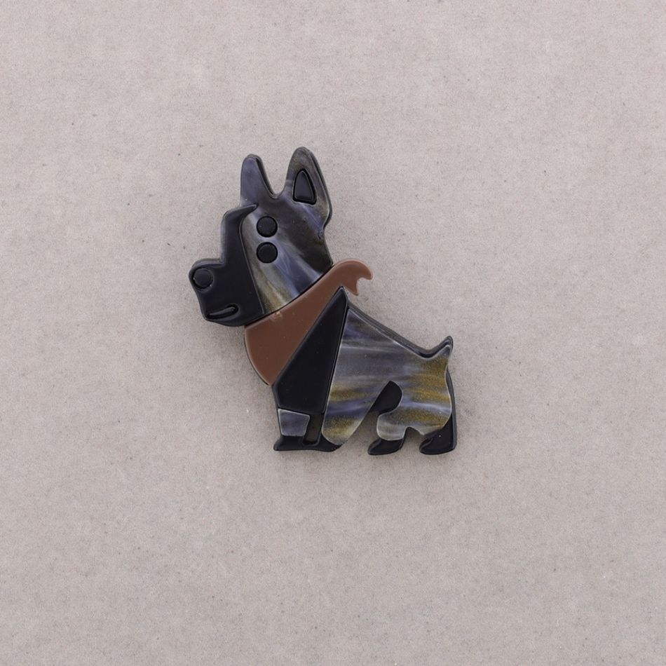 BROCHE PERRO RESINA