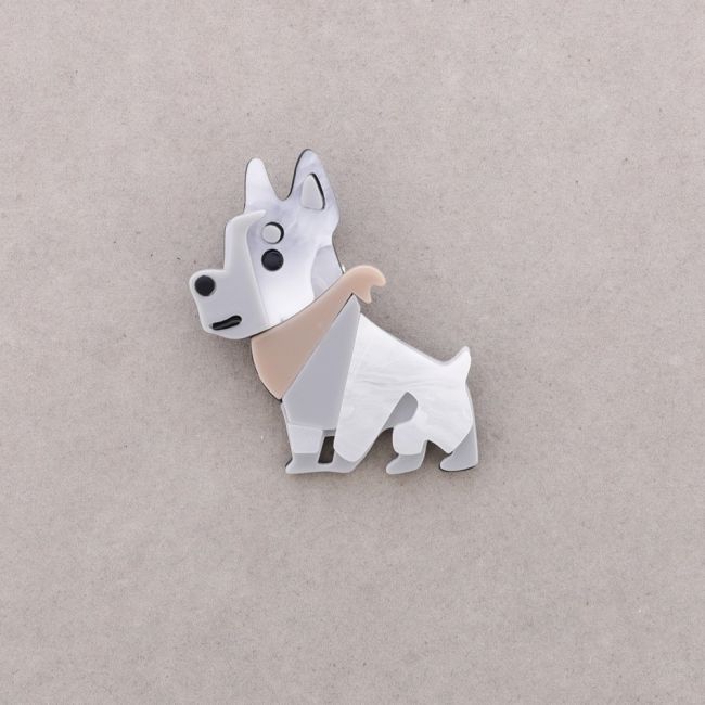 BROCHE PERRO RESINA