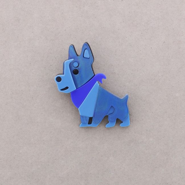 BROCHE PERRO RESINA