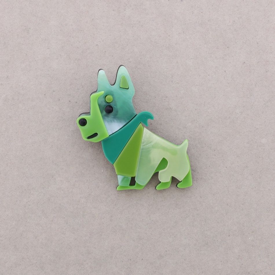 BROCHE PERRO RESINA