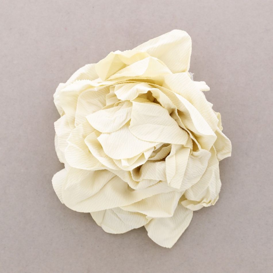 BROCHE FLOR TELA FRUNCIDA 18CM