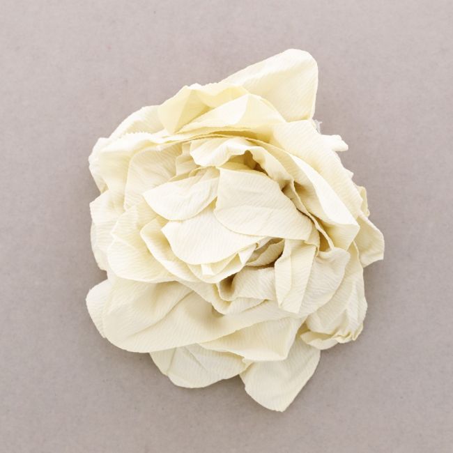 BROCHE FLOR TELA FRUNCIDA 18CM