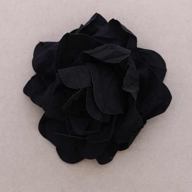 BROCHE FLOR TELA FRUNCIDA 18CM