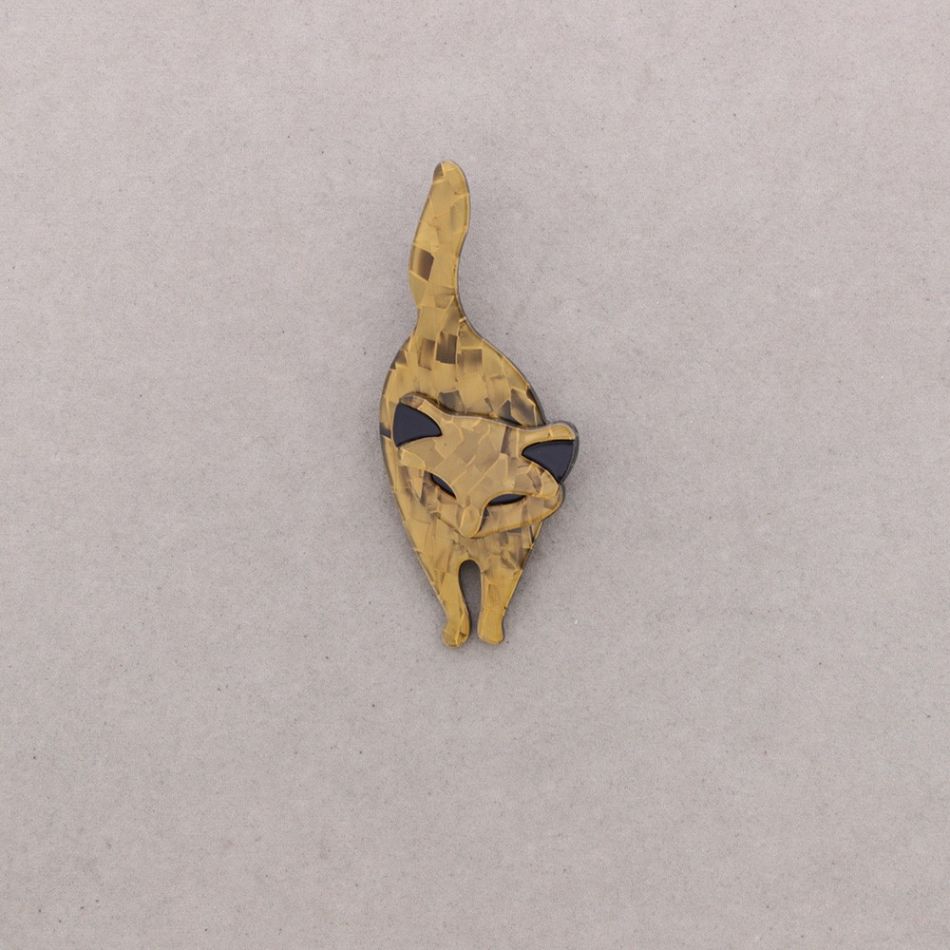 BROCHE GATO RESINA