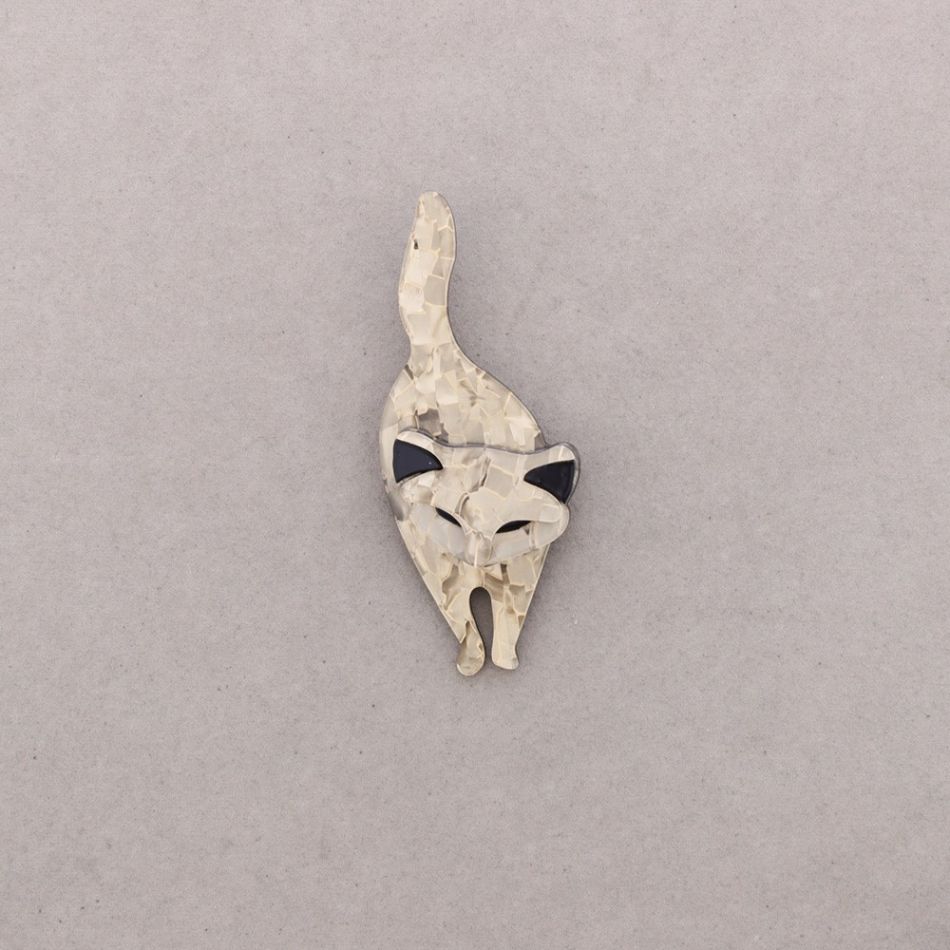 BROCHE GATO RESINA
