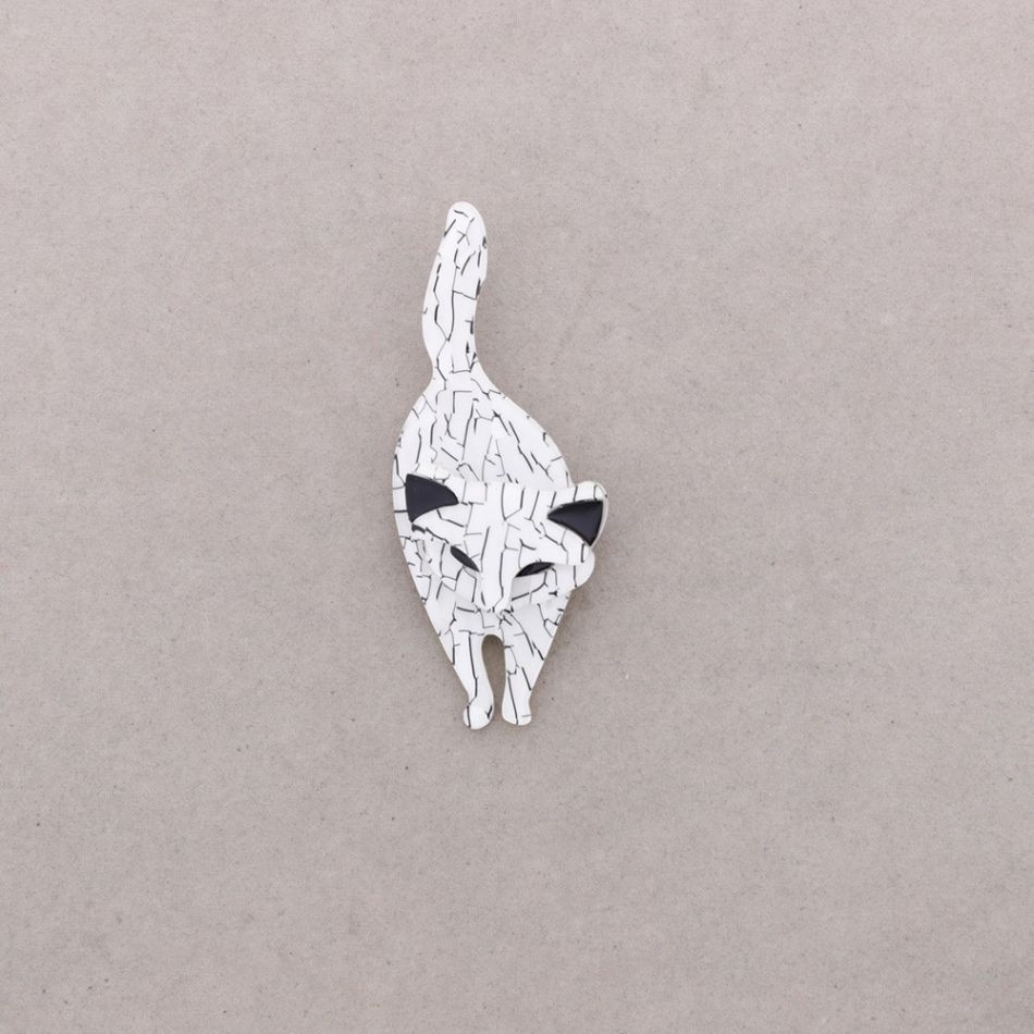 BROCHE GATO RESINA
