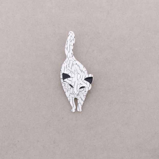 BROCHE GATO RESINA