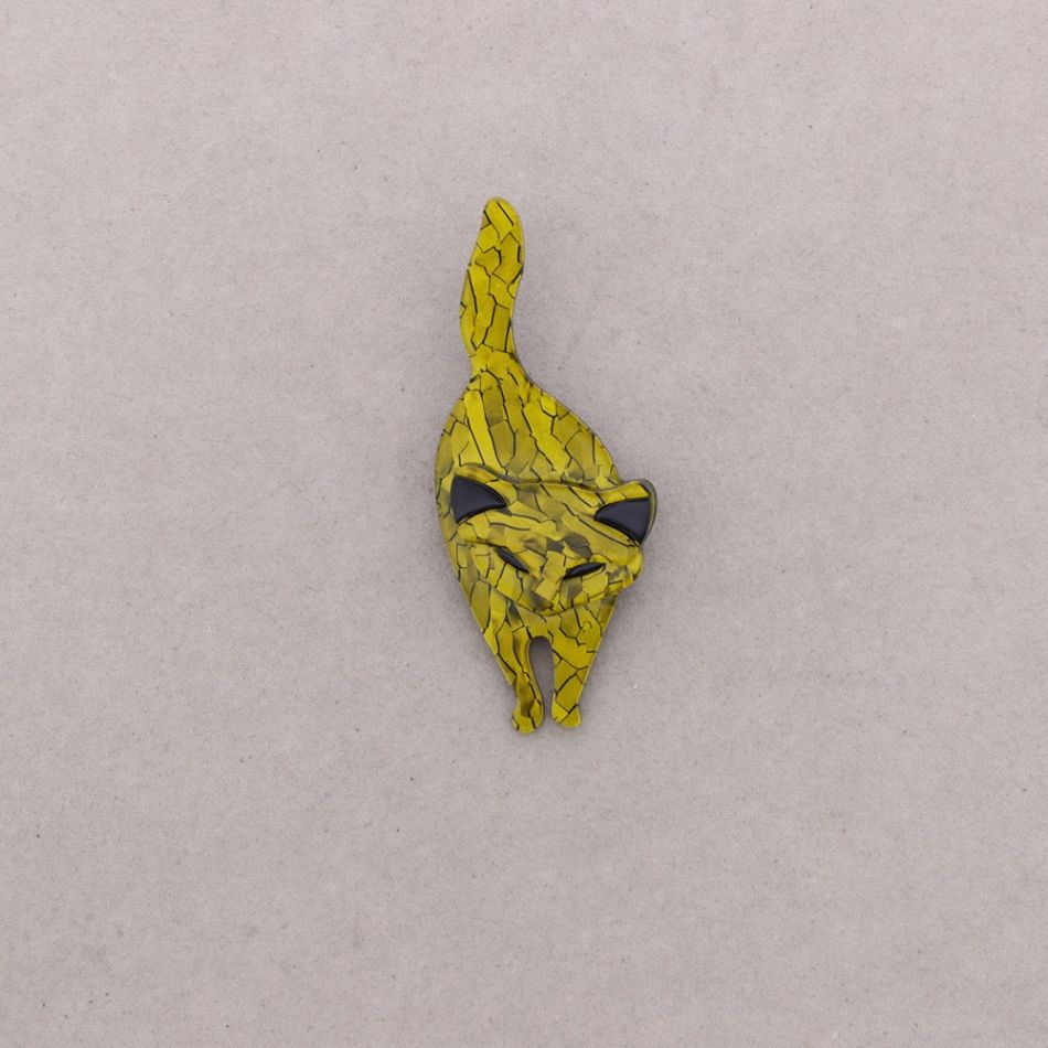 BROCHE GATO RESINA