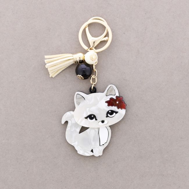 RESIN CAT KEYCHAIN