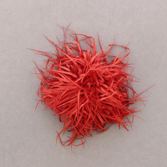 BROCHE FLOR TELA 16CM