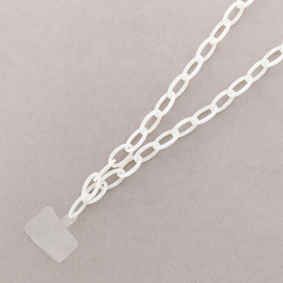 COLLAR LARGO CUELGA MÓVIL ESLABONES RESINA
