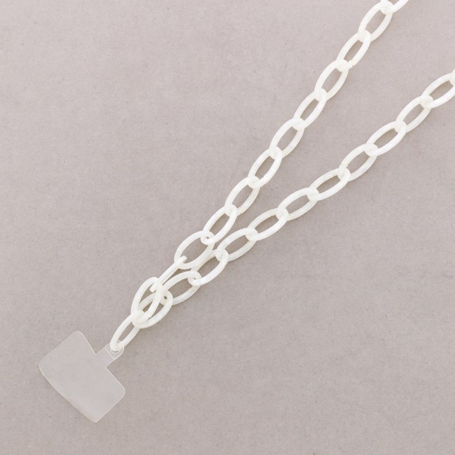 COLLAR LARGO CUELGA MÓVIL ESLABONES RESINA