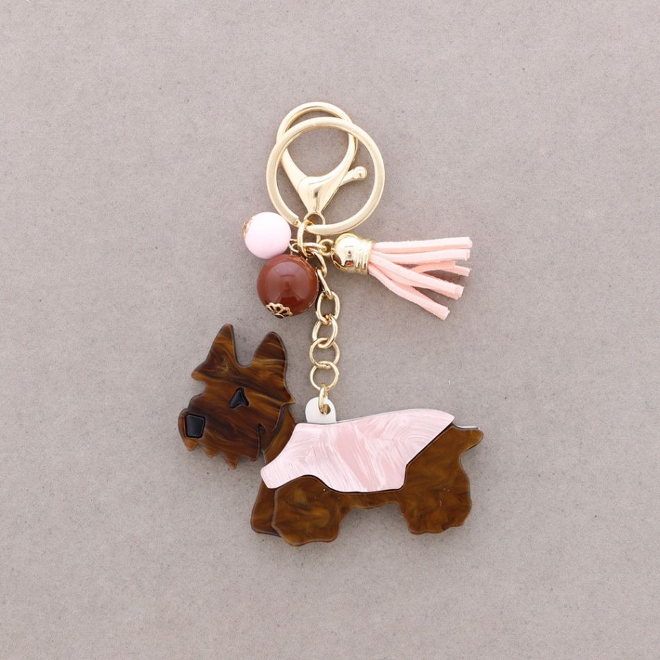 RESIN PUPPY KEYCHAIN