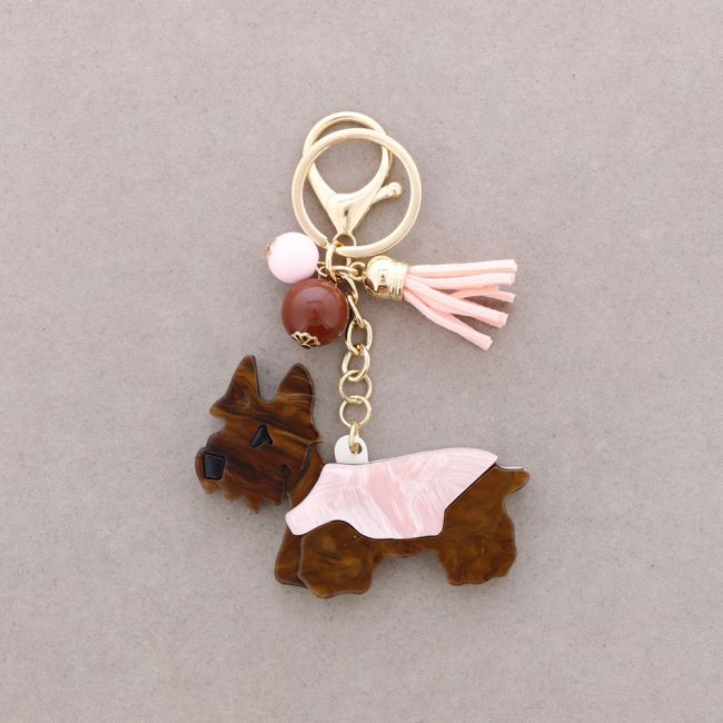 RESIN PUPPY KEYCHAIN