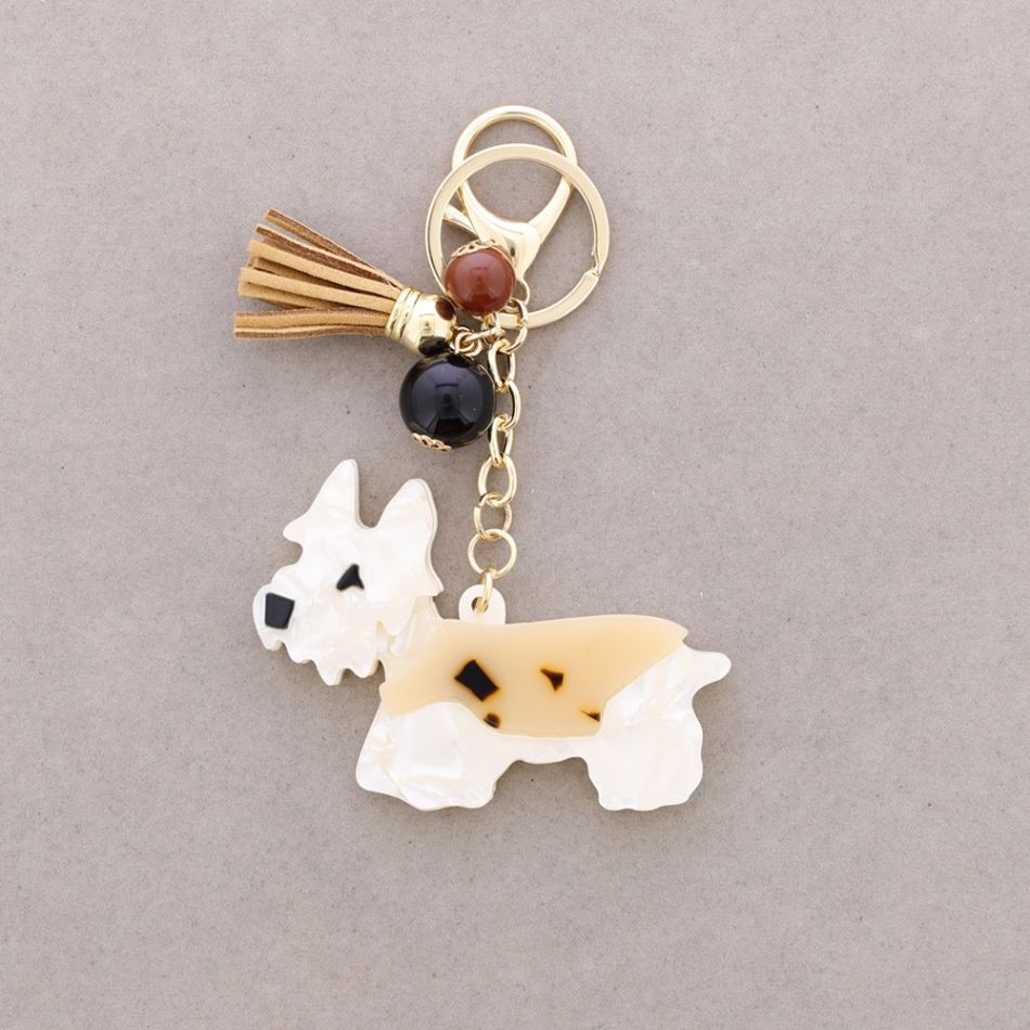 RESIN PUPPY KEYCHAIN