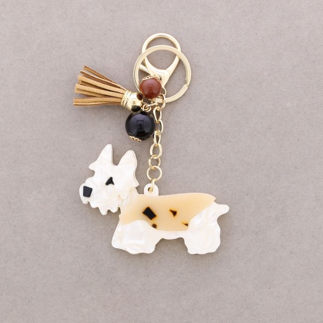 RESIN PUPPY KEYCHAIN