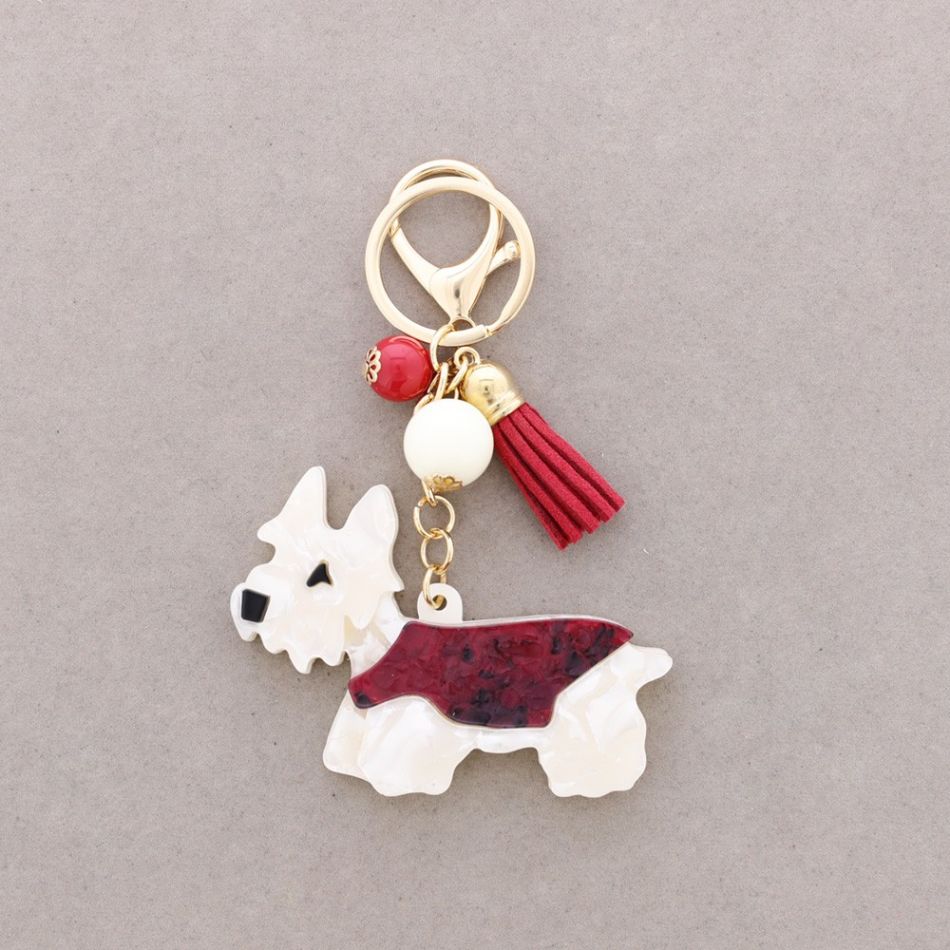 RESIN PUPPY KEYCHAIN