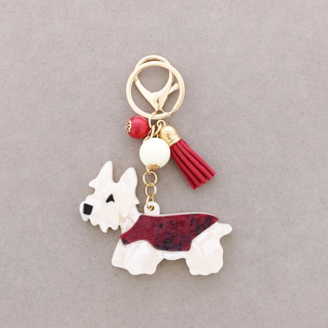 RESIN PUPPY KEYCHAIN