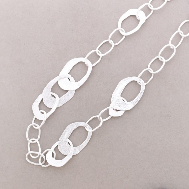COLLAR LARGO ESLABONES METAL