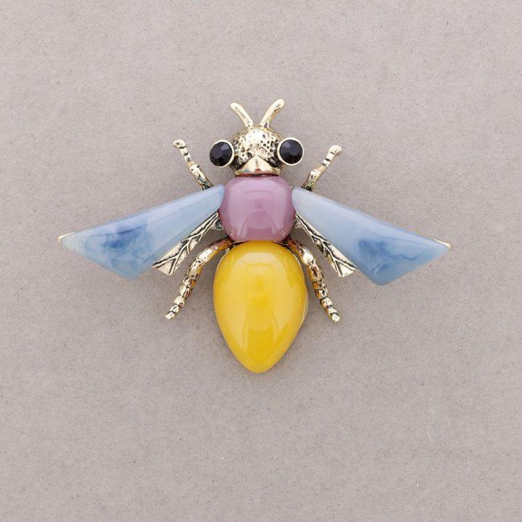 CRYSTAL RESIN INSECT BROOCH 2