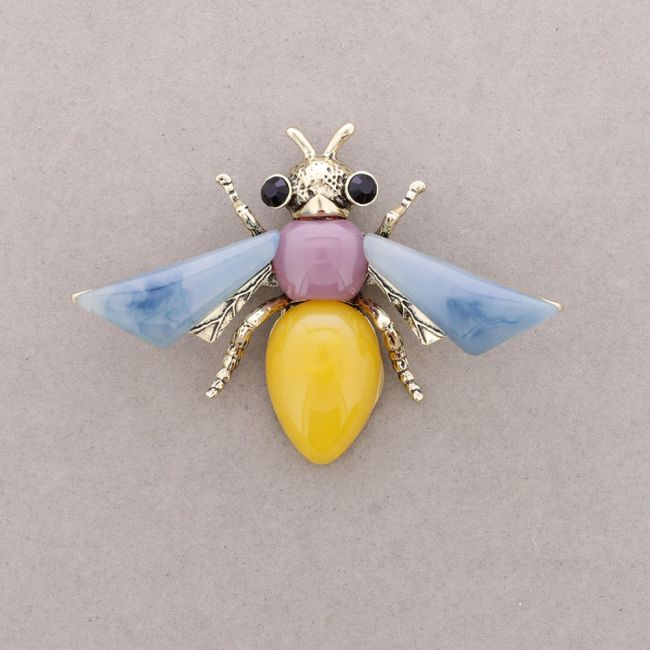 BROCHE INSECTO RESINA CRISTALES