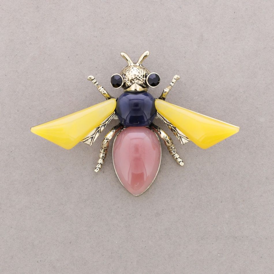 BROCHE INSECTO RESINA CRISTALES