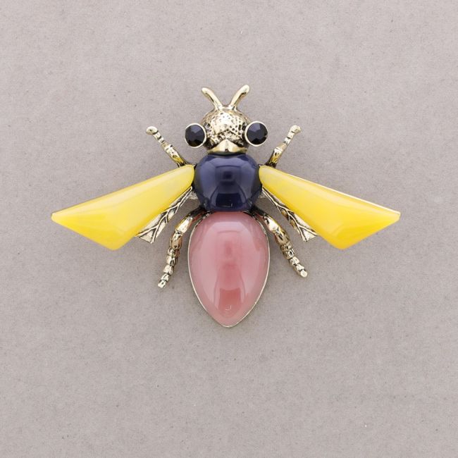 BROCHE INSECTO RESINA CRISTALES