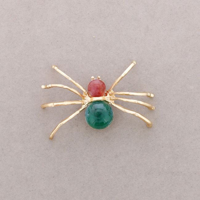 BROCHE ARAÑA METAL RESINA