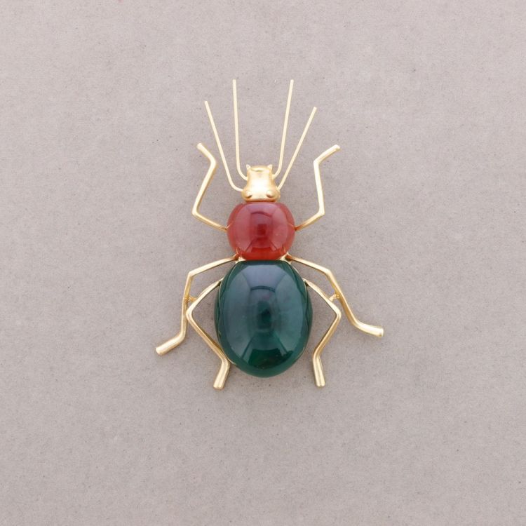 BROCHE BICHO METAL RESINA