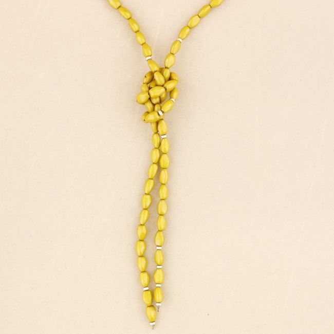 COLLAR LARGO CUENTAS RESINA