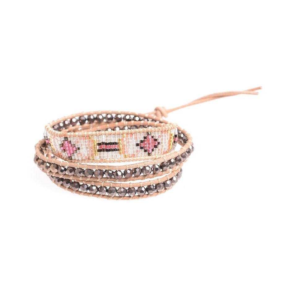 PULSERA 3 VUELTAS CUENTAS MIYUKI