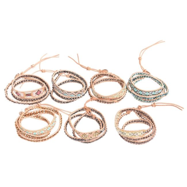 PULSERA 3 VUELTAS CUENTAS MIYUKI