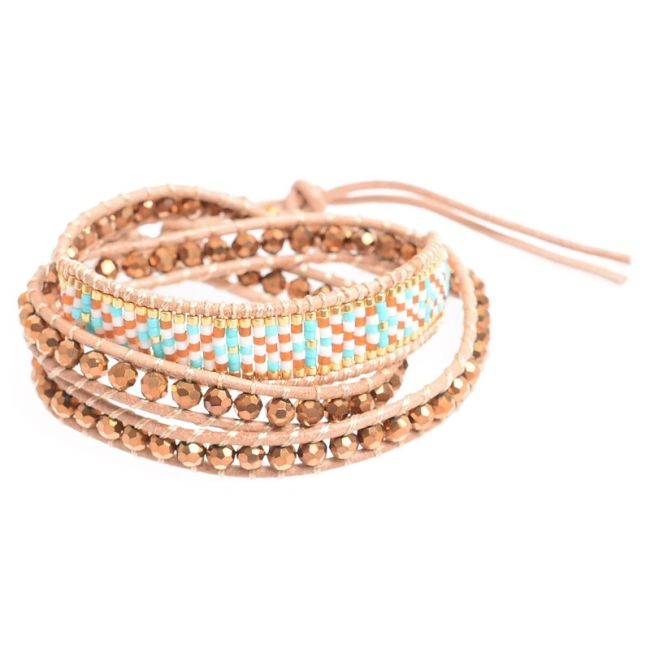3 ROUND MIYUKI BEADS BRACELET