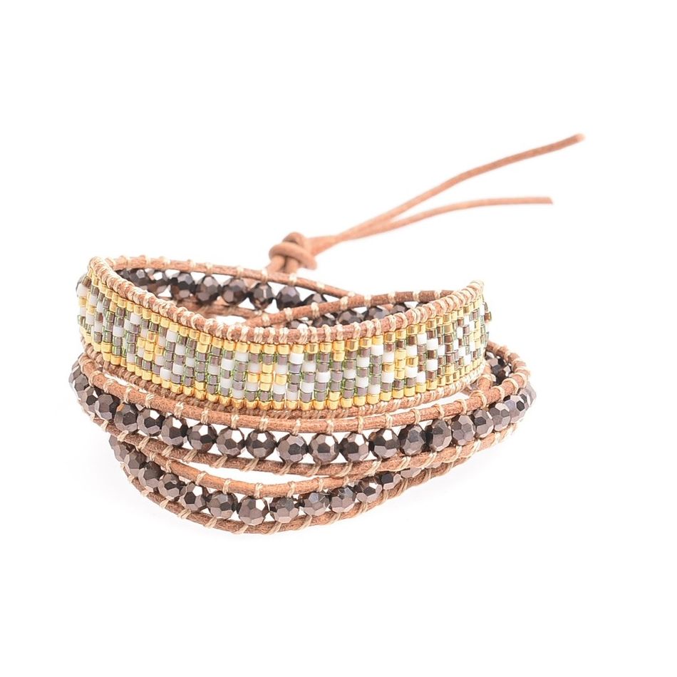 3 ROUND MIYUKI BEADS BRACELET