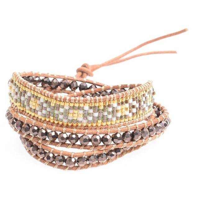 3 ROUND MIYUKI BEADS BRACELET