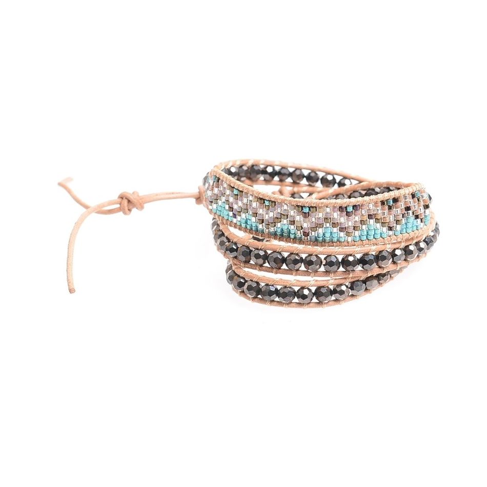 PULSERA 3 VUELTAS CUENTAS MIYUKI