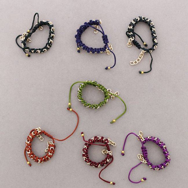 PULSERA CADENA TRENZADA
