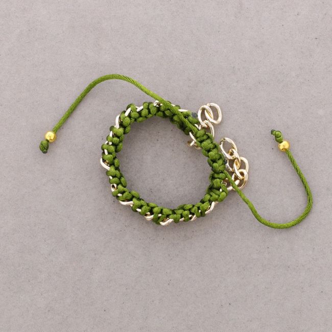 BRAIDED CHAIN BRACELET