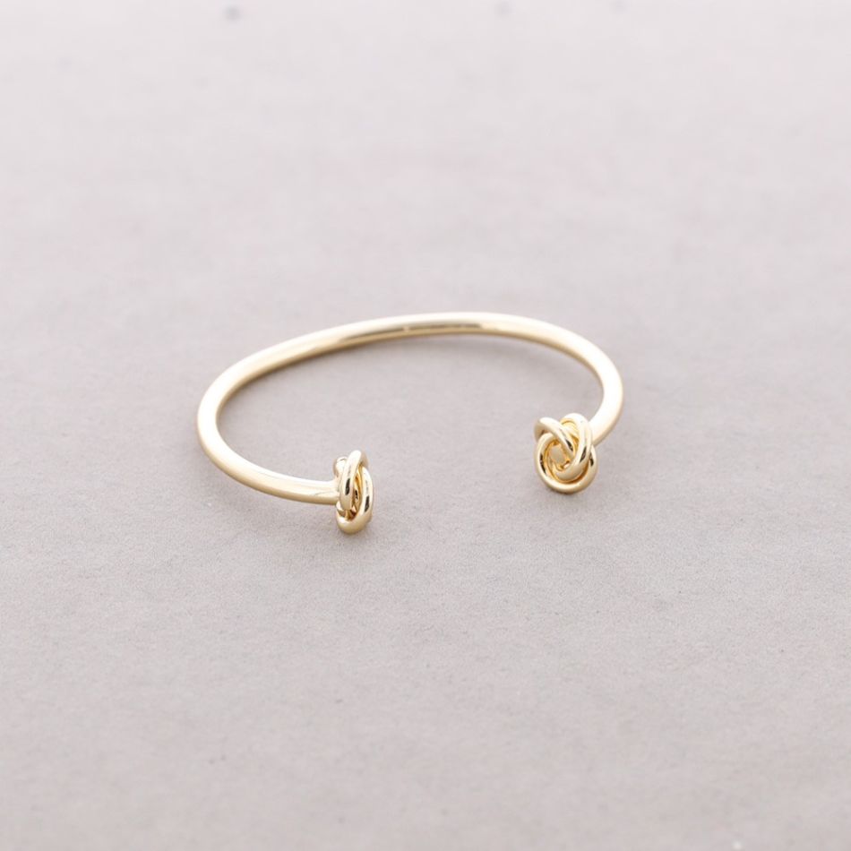 ADJUSTABLE DOUBLE KNOT METAL BRACELET