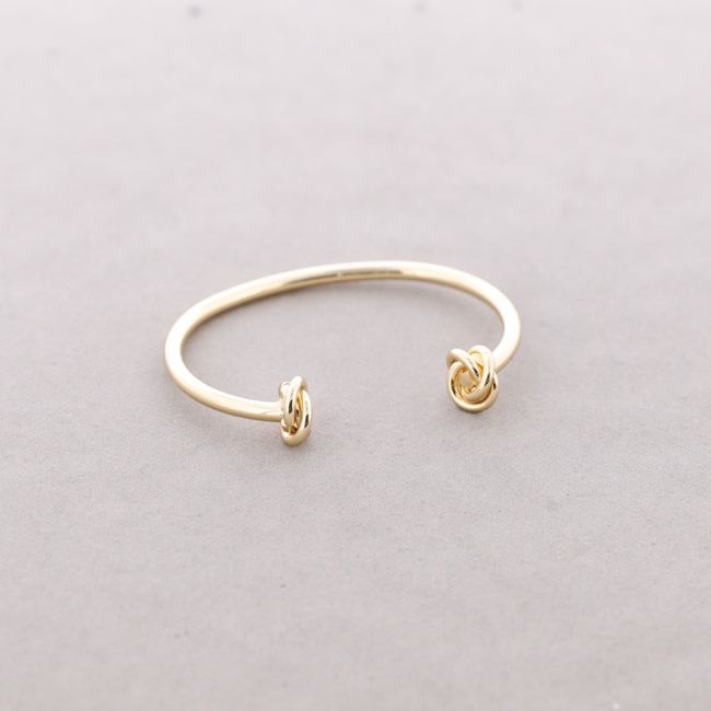 ADJUSTABLE DOUBLE KNOT METAL BRACELET