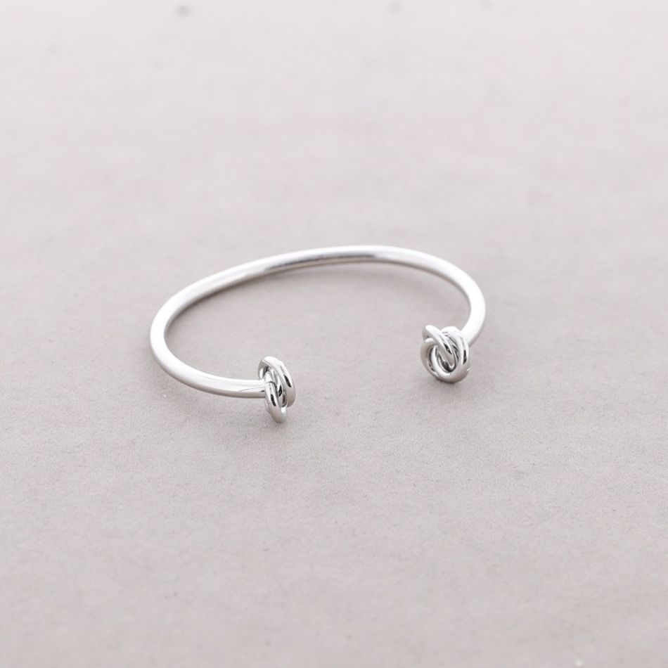 ADJUSTABLE DOUBLE KNOT METAL BRACELET